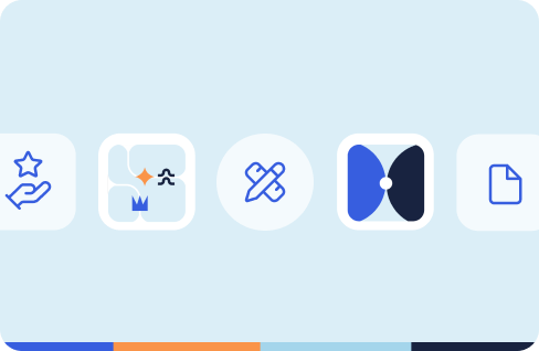 A blue Scrum Alliance illustration